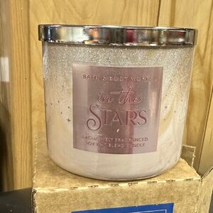 Bath & Body Works In The Stars Candle - Silver and Cream